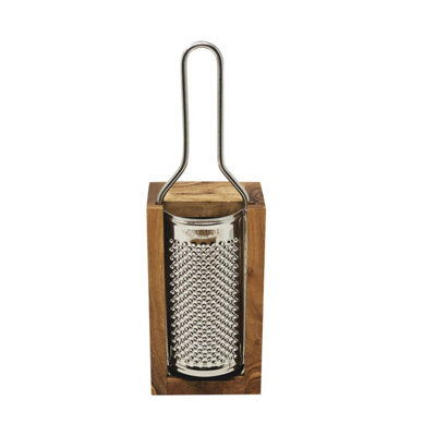 Verano Spanish Ceramics Olive Wood Natural Grained Rustic Kitchen Dining Grater W/ Box (Diam) 15Cm from B&Q