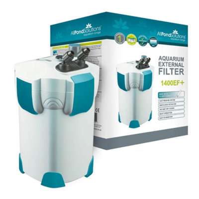 All Pond Solutions 1400L/h + 9W Uv Aquarium External Filter 1400Ef+ from B&Q