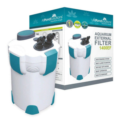 All Pond Solutions 1400L/h Aquarium External Filter 1400Ef from B&Q