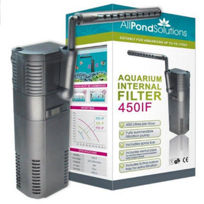 All Pond Solutions 450L/h Aquarium Internal Filter 450If from B&Q
