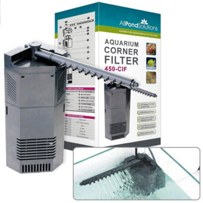 All Pond Solutions Allpondsolutions 450L/h Aquarium Internal Corner Filter 450-Cif from B&Q
