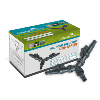 All Pond Solutions Uni Tap 3 Way Y Pond Hose With Adaptor Taps 20/25mm from B&Q