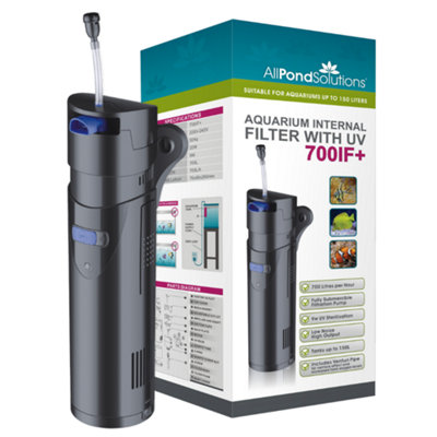 All Pond Solutions 700L/h Aquarium Internal Filter With 9W Uv 700If+ from B&Q