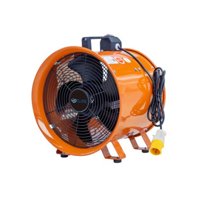 Cyclone 250mm 10" Dust Fume Extractor Ventilation Fan 110V from B&Q