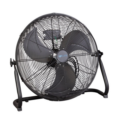 Cyclone 20" High Velocity Premium Black Finish Floor Fan 3-Speed SettingsAdjustable Tilt from B&Q