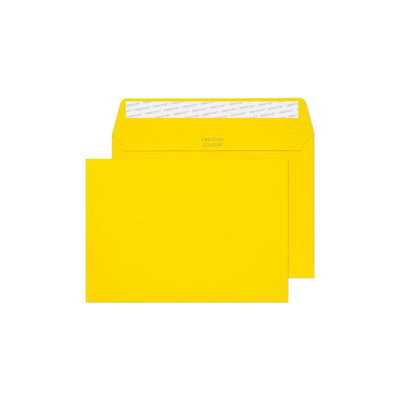 Clark Blake Creative Colour C5 162 X 229 mm 120 Gsm Peel And Seal Wallet Banana Yellow EnvelopesBox Of 250 from B&Q