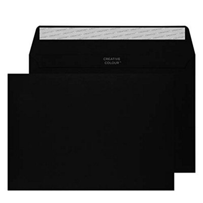 Blake Creative Colour - Coloured Black C5 Envelopes (162 x 229 mm) - Pack of 500 - FSC Certified - 120GSM - Peel and Seal Black Envelope - Invitation Envelopes/Card Making Supplies (314) - Image 4