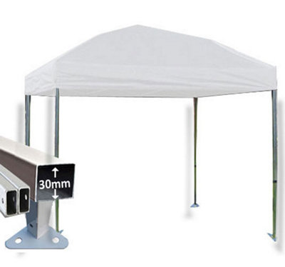 Crocodile Trading 3M X 3M Trader-Max 30 Commercial Instant Shelter Pop Up Gazebos Frame & CanopyWhite from B&Q