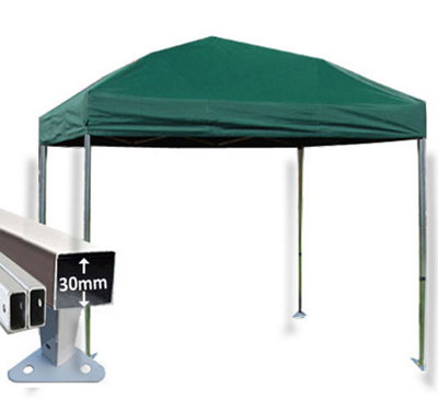 Crocodile Trading 3M X 3M Trader-Max 30 Commercial Instant Shelter Pop Up Gazebos Frame & CanopyGreen from B&Q