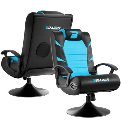 Brazen Black,Blue Pride Bluetooth Sound Chair - Image 6