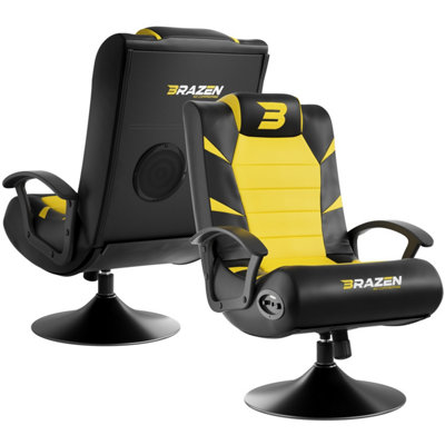 Brazen Pride 2.1 Bluetooth Surround Sound Gaming Chair - Yellow