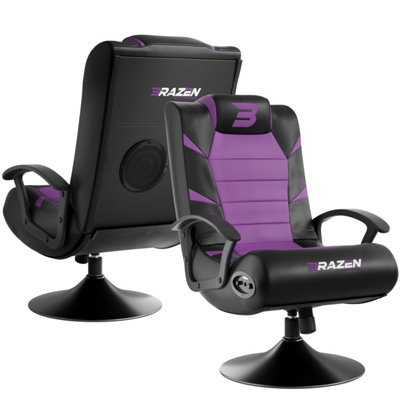 Brazen Pride 2.1 Bluetooth Surround Sound Gaming Chair - Purple