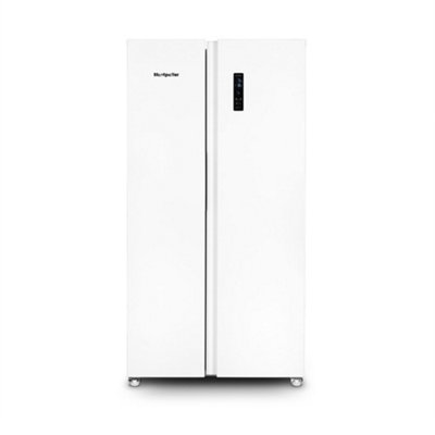 Montpellier Msbs442WWhite American Style Side By Side Fridge Freezer442L CapacityE Energy Rating from B&Q