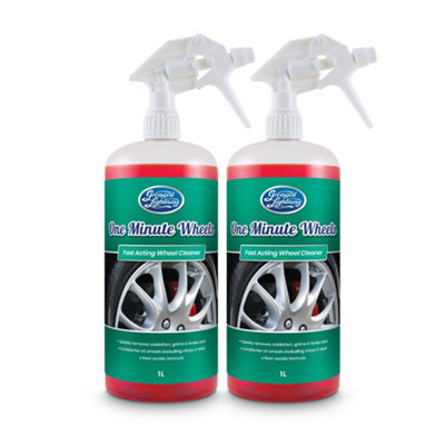 Greased Lightning One Minute Wheels Twin PackFast ActingNon-Acidic Wheel Cleaner For Clean And Shiny Wheels2 X 1 Litre from B&Q