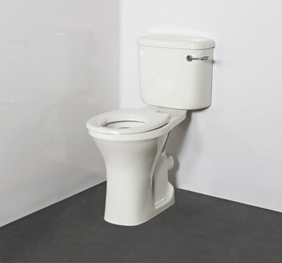 Nymapro Comfort Raised Height Closed Coupled Toilet Wc Bathroom White Doc M from B&Q