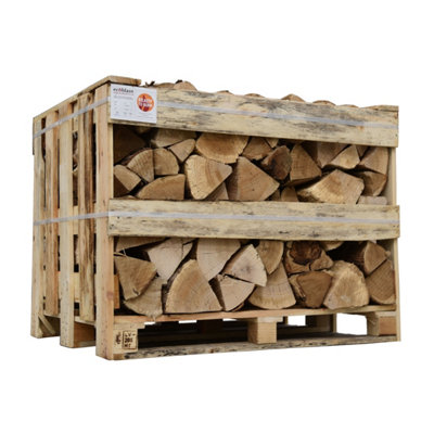 Ecoblaze Kiln Dried Birch Firewood Standard Crate Hardwood Logs Ready To Burn from B&Q