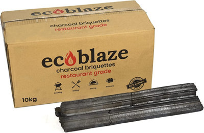 Ecoblaze Charcoal Briquettes 10Kg Restaurant Grade Bbq And Grilling Charcoal from B&Q