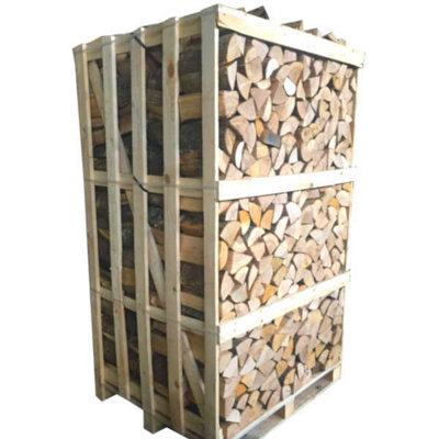 Ecoblaze Kiln Dried Ash Firewood Max Crate Hardwood Logs Ready To Burn from B&Q