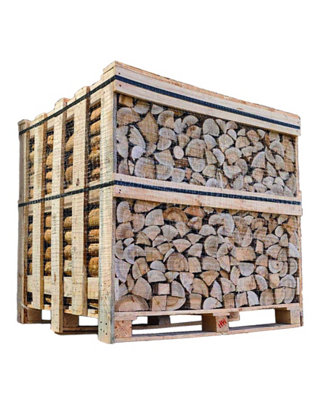 Ecoblaze Kiln Dried Premium Hardwood Full Crate Ready To Burn Logs 1200L from B&Q