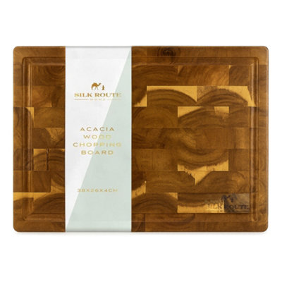 Silk Route Home Acacia Butcher Chopping Board from B&Q