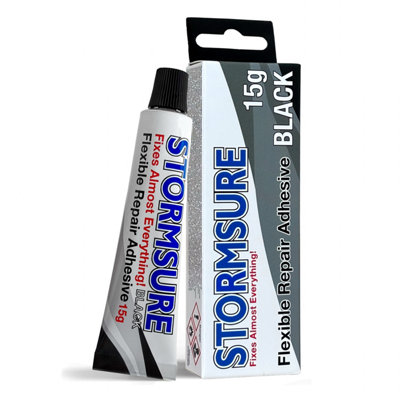 Stormsure Black Flexible Repair Adhesive (Black) 15G