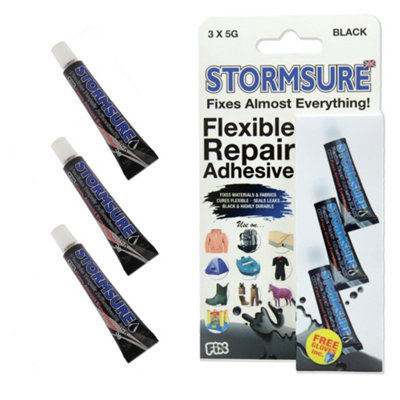 Stormsure Flexible Repair AdhesiveBlack (3X5G) from B&Q