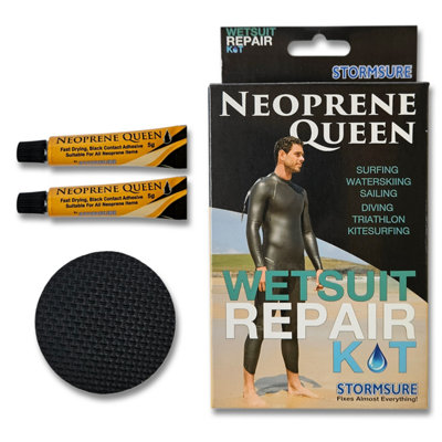 Stormsure Wetsuit Repair KitNeoprene Contact Glue And Patches from B&Q