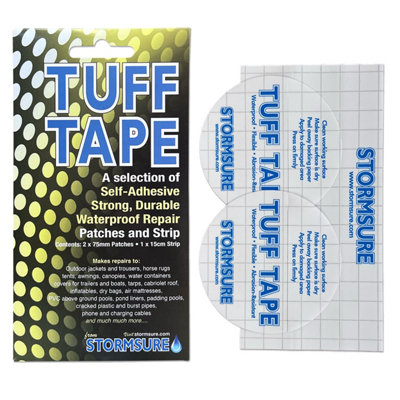 B&Q -  Tuff Tape Combo PackTent Repair With 15Cm Strip And Two 75mm Patches