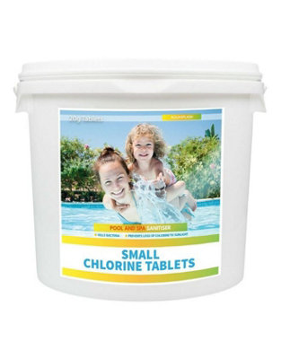 Deep Blue 2Kg Small Chlorine Tablets 20G Hottub  ChlorineSwimming Pool  ChlorineFast Delivery from B&Q
