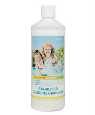 Deep Blue Aquasplash 1Kg Stabilised Chlorine Granules from B&Q