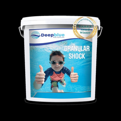 Plastica Deep Blue Pro 10Kg  Granular Shock Calcium Hypochlorite Granules