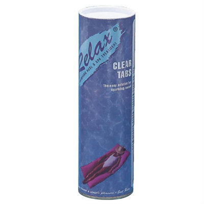 Deep Blue Plastica 1 Tube Of Relax Clear Tabs from B&Q