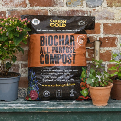 B&Q -  Biochar All Purpose Peat-Free Compost100% Peat-FreeUk-Sourced BiocharSoil Association Approved 20L