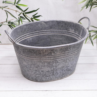 Annibells Metal Vintage Pan Flower Pot Garden Planter (12792) from B&Q