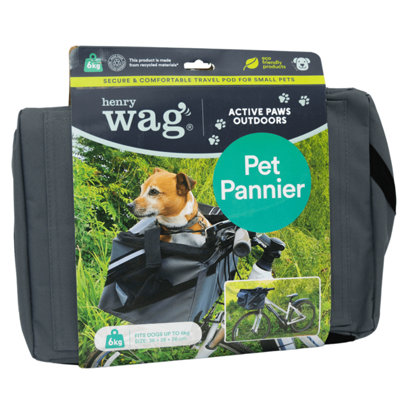 Henry Wag Pet Pannier Bike Seat Carrier For Smaller Dogs from B&Q