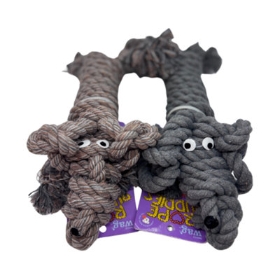 Henry Wag Large Rope Buddies Toys Grifter & Drake Combo from B&Q