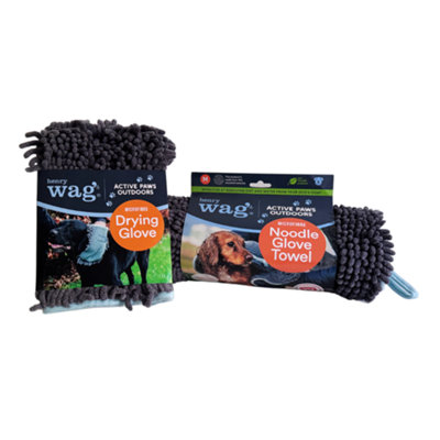 Henry Wag Drying Glove & Noodle Glove Towel Combo from B&Q