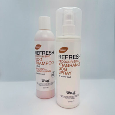Henry Wag Refresh Coconut Moisturising Shampoo & Fragrance Spray Combo from B&Q