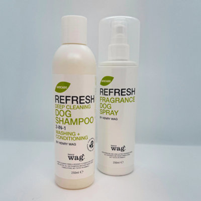 Henry Wag Refresh Avocado Deep Cleaning Shampoo & Fragrance Spray Combo from B&Q