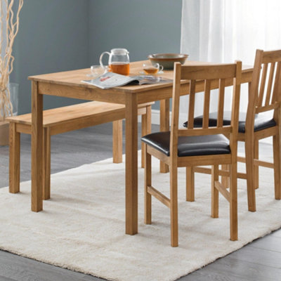 Julian Bowen Unisex Light Oak Coxmoor Rectangular Seater Dining Table In Size 4 - Image 10