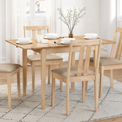 B&Q -  Rufford Square To Rectangular Extending 4 Seater Dining TableNatural