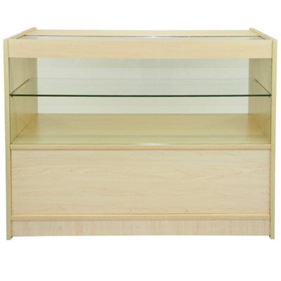 Monstershop C1200 Shop Counter - Maple Light/White/Lilac