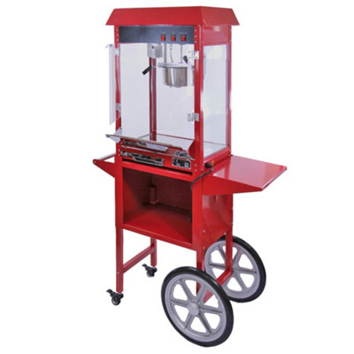 MonsterShop Kukoo Commercial 8Oz Popcorn Maker Machine & Cart from B&Q