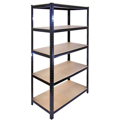 B&Q -  Monster Racking Garage Warehouse Shelving Unit Racking BayBlack Boltless Unit 90 X 45 X 180 Cm