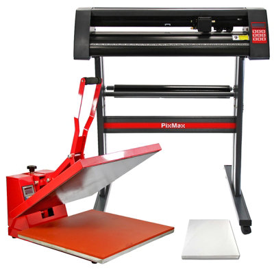 Pixmax 50Cm Clam Heat Press, Vinyl Cutter