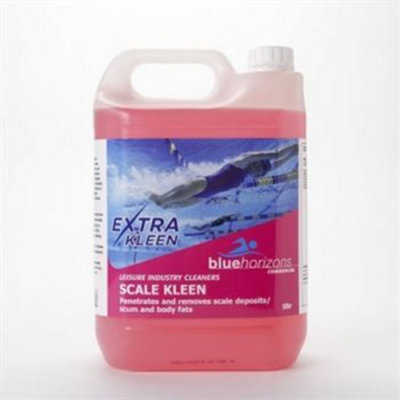 Blue Horizons Commercial Extra Kleen Scale Kleen 2 X 5 Litre Clean Scale Oils Scum Dirt Grime Pool Hot Tub