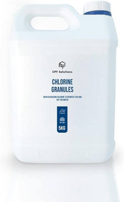 Deep Blue Stabilised Chlorine Granules 25Kg Rapid Dissolve Neutral Ph Quality Product from B&Q