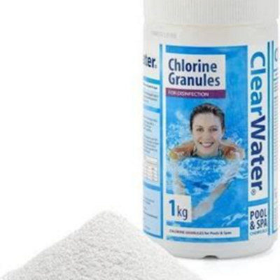 Clearwater 1Kg Chlorine Granules Pool Chemical from B&Q