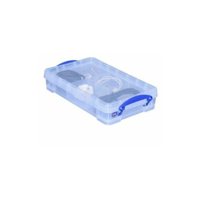 Really Useful 2.5 Litre Versatile Clear Storage Box: StackableTransparentVersatileSecure Solution For Effortless Storage