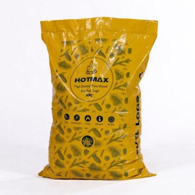 Warma Hotmax 100% Natural Recycled Wood Dust Stove Bbq Burner Fuel Log Briquettes 1 X 20Kg from B&Q